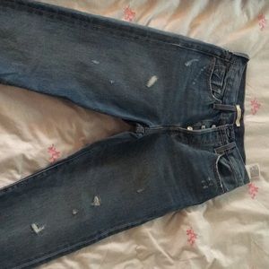 Levi’s Wedgie Straight Distressed Jeans